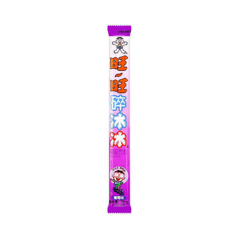 【自营】中国旺旺 碎冰冰果味饮料 葡萄味 78ml 儿童冰棒碎碎冰棒棒冰果冻吸吸冰