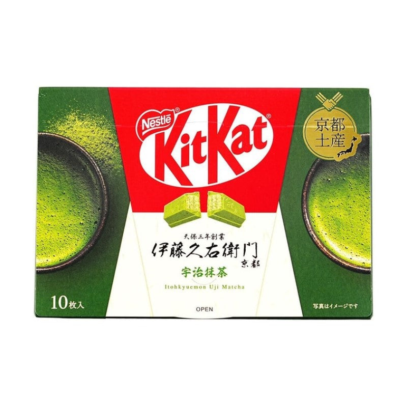 【自营】中国Nestle雀巢 KitKat 京都限定 伊藤久右卫门 宇治抹茶味巧克力威化 10枚装