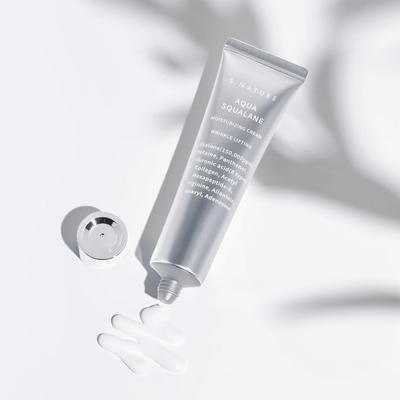 【自营】韩国S.NATURE善自然 水库角鲨烷面霜 敏感肌舒敏补水保湿修护面霜 妆前乳 60ml 清爽不粘腻 平衡水油 紧致毛孔 Oliveyoung爆款