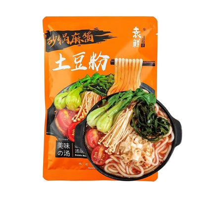 【自营】中国YUANXIAN袁鲜 砂锅麻酱土豆粉 290g 5分钟速食 汤鲜味美 Q弹爽滑开胃小吃自煮宵夜速食