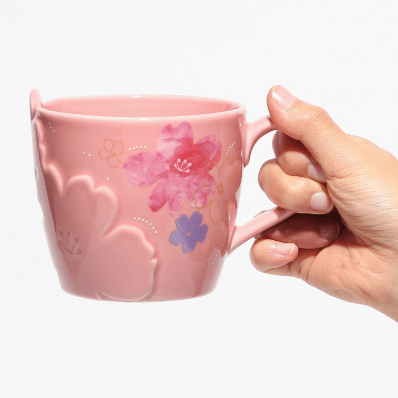 【自营】日本星巴克 2024年樱花限定系列 马克杯 玛格花马克杯子 355ml 陶瓷杯子 樱花可爱陶瓷咖啡杯