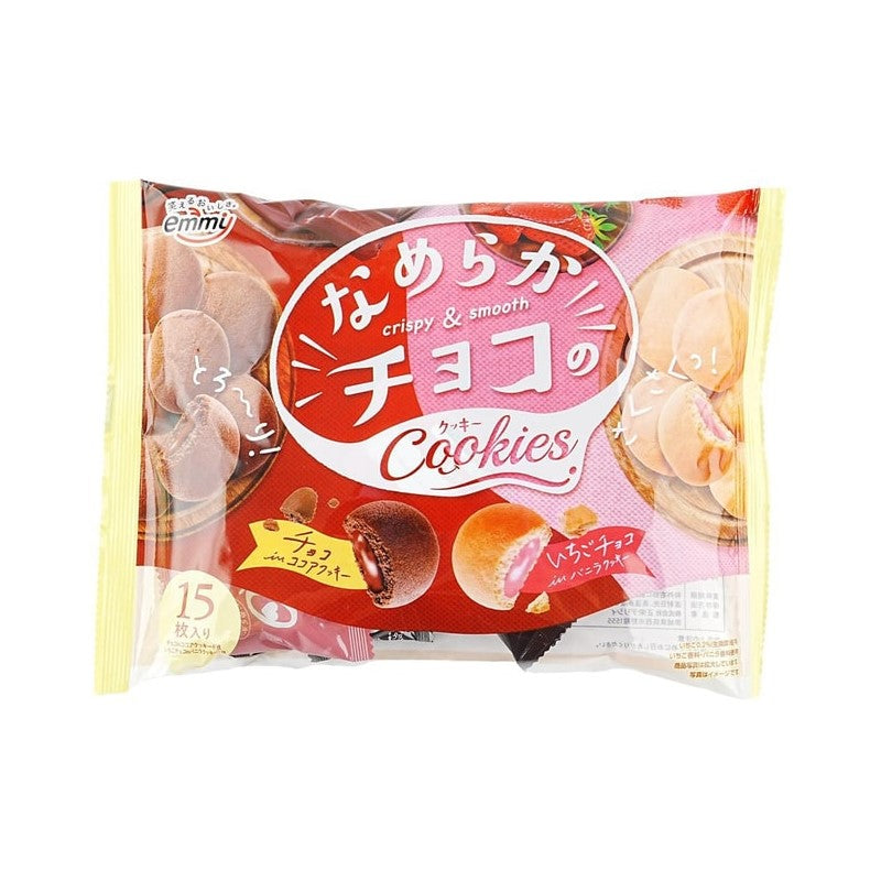 【自营】日本SHOEI DELICY正荣 酥脆曲奇饼干 双层巧克力夹心+草莓巧克力香草夹心 2种口味 15枚入 点心零食