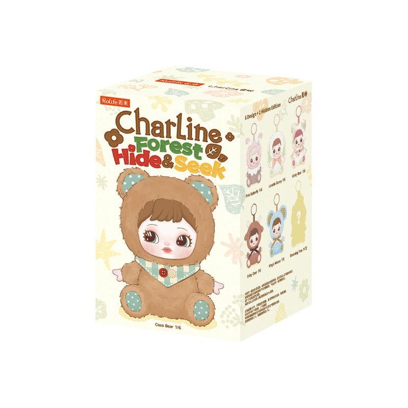 【自营】中国Rolife若来 CharLine夏琳 森林迷藏毛绒挂件系列盲盒 1盒 随机发货