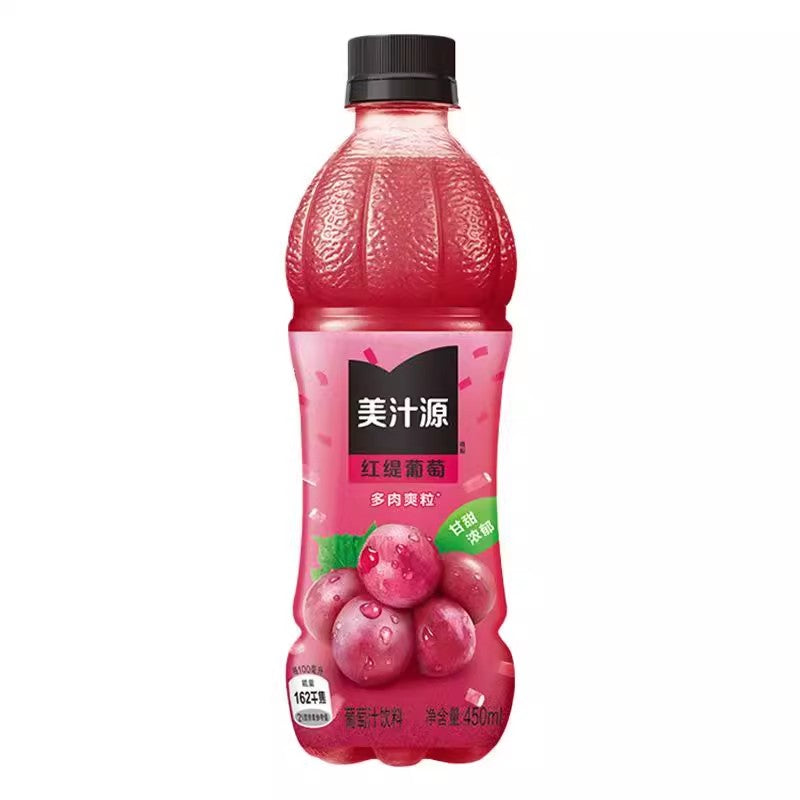 【自营】美国Coca－Cola可口可乐 美汁源红提葡萄 450ml 果汁饮料