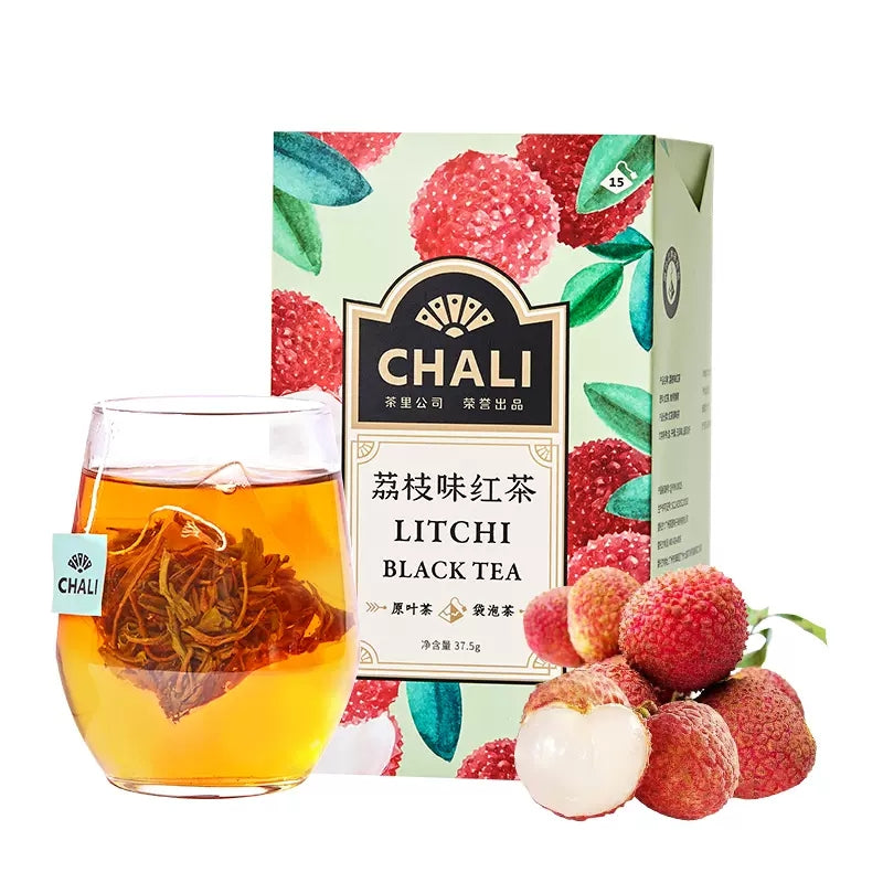 【自营】中国CHALI茶里 荔枝红茶 盒装 15包 清凉果味茶包冲泡饮料