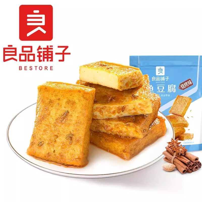 【自营】中国BESTORE良品铺子 鱼豆腐 烧烤味 170g 内独立包香嫩Q弹