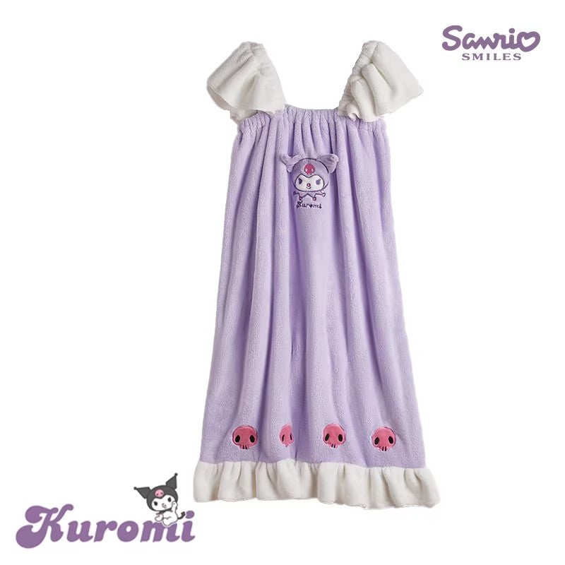 [Self-operated] Sanrio Kuromi Bath Towel/Bath Robe (Purple, 1-Pack ...