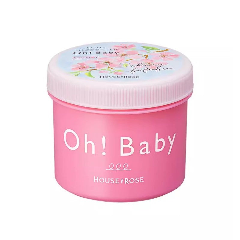 【自营】日本HOUSE OF ROSE OH!BABY 身体磨砂膏 限定樱花香味 350g