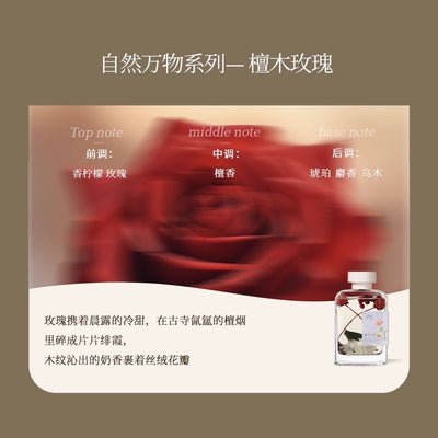 【自营】中国Song Chao宋朝 自然万物系列无火香薰 檀木玫瑰 200ml 空气清新香膏精油香氛 无火香熏室内扩香空气清新剂香薰香氛棒