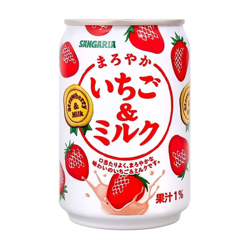 【自营】日本SANGARIA三佳利 草莓牛奶饮料 275ml 果汁牛奶儿童早餐饮品乳制品饮料