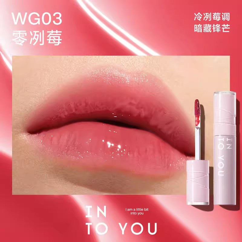 【自营】INTOYOU心慕与你 水感唇蜜 WG03 零冽莓 3g 保湿滋润口红有色润唇釉唇彩