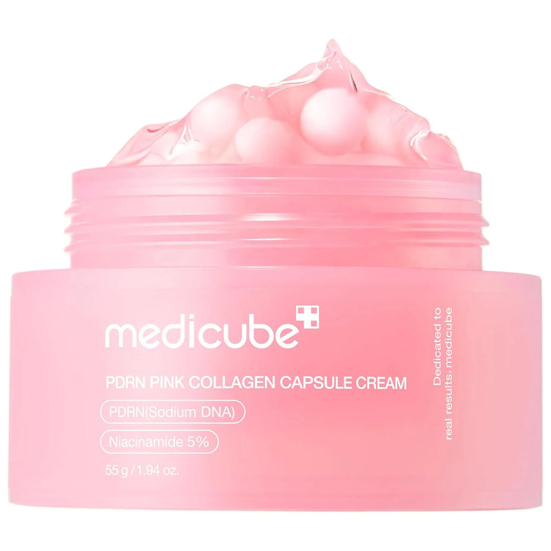 【自营】韩国MEDICUBE PDRN 5%烟酰胺粉色胶囊面霜 55g 改善暗沉亮肤面霜