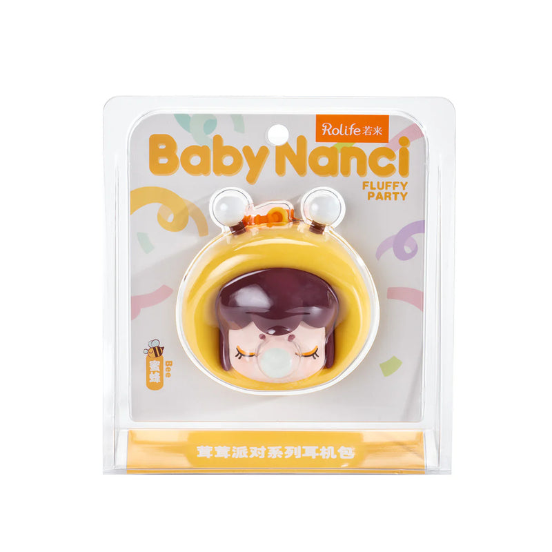 【自营】中国Rolife若来 BabyNanci茸茸派对系列耳机包挂饰 蜜蜂款 1个装 公仔 生日礼物