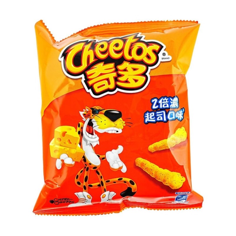 【自营】中国Cheetos奇多 玉米棒 二倍浓芝士味 46g 粟米脆 零食小吃 膨化食品