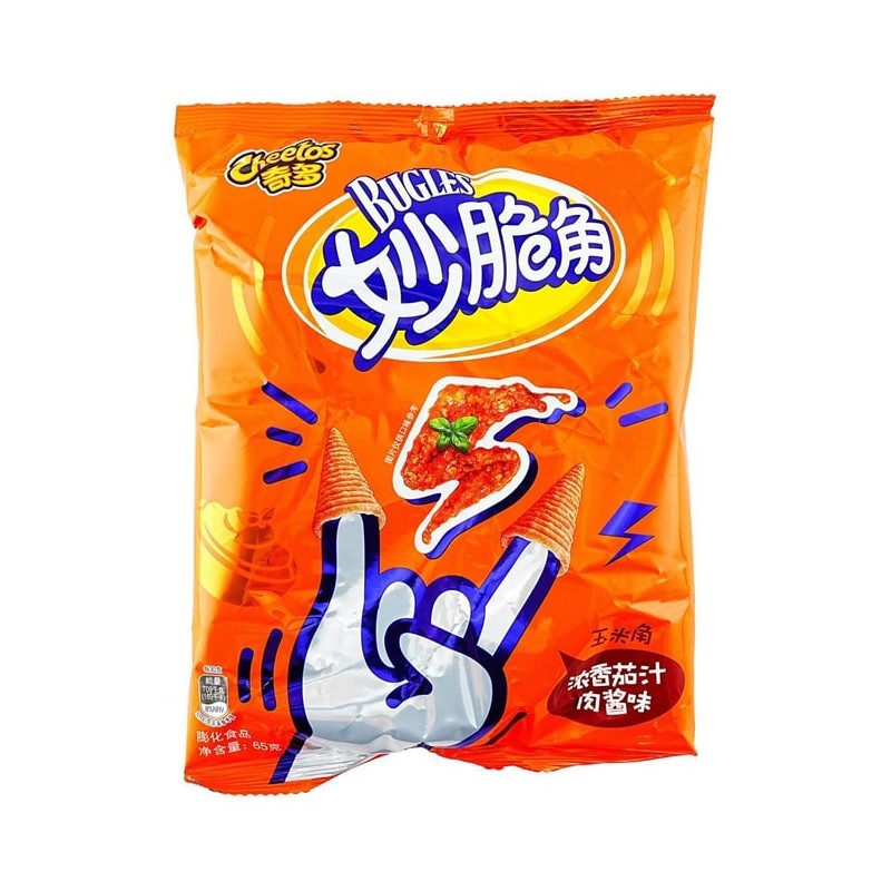 【自营】中国Cheetos奇多 妙脆角 浓香茄汁肉酱味 65g 休闲食品小吃尖角脆女生海底捞零食膨化食品