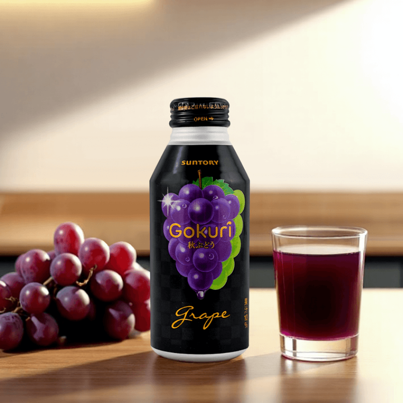 【自营】日本SUNTORY三得利 Gokuri葡萄汁 果汁10% 400ml 秋葡萄果汁 大颗葡萄