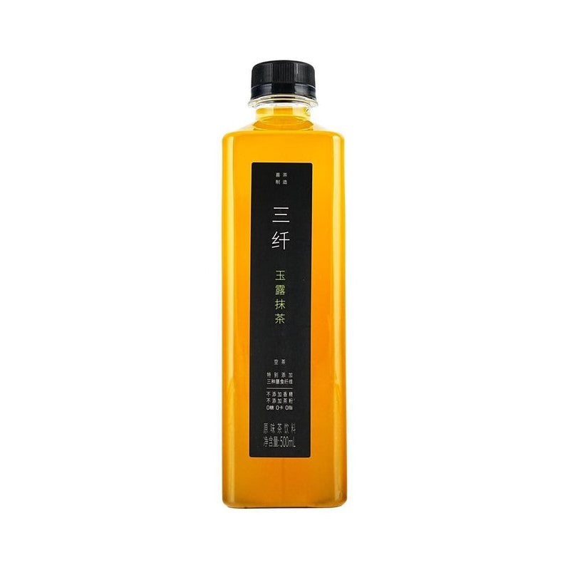 【自营】中国喜茶 空茶 三纤 玉露抹茶 原味茶饮料 500ml 纯正茶韵 鲜爽回甘 添加3种膳食纤维 0糖0卡0脂