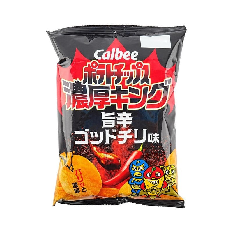 【自营】日本Calbee卡乐比 薯片 热辣味 55g 休闲零食膨化食品