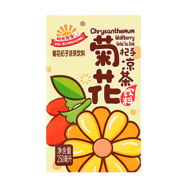 【自营】中国MR.SUNSHINE阳光先生 菊花杞子茶 250ml 网红饮料夏天解暑好物熬夜加班常备补肾养肝