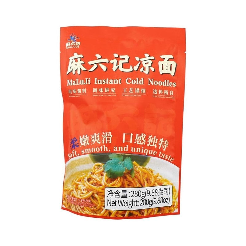 【自营】中国MALUJI麻六记 凉面 280g 袋装方便面袋装速食爽口劲道方便水煮半干面冷面速食食品夜宵懒人早餐