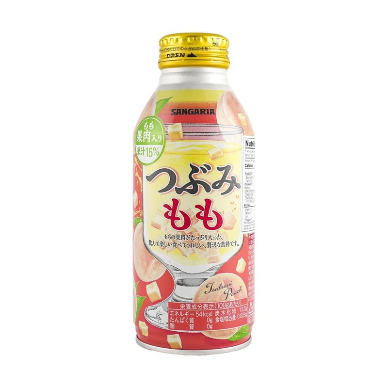 【自营】日本SANGARIA三佳利 桃子果汁 380ml 大果粒果汁饮料