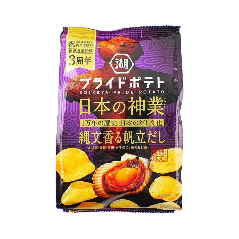 【自营】日本KOIKEYA湖池屋 日本の神業系列薯片 高汤扇贝味 53g 薯片香脆休闲零食