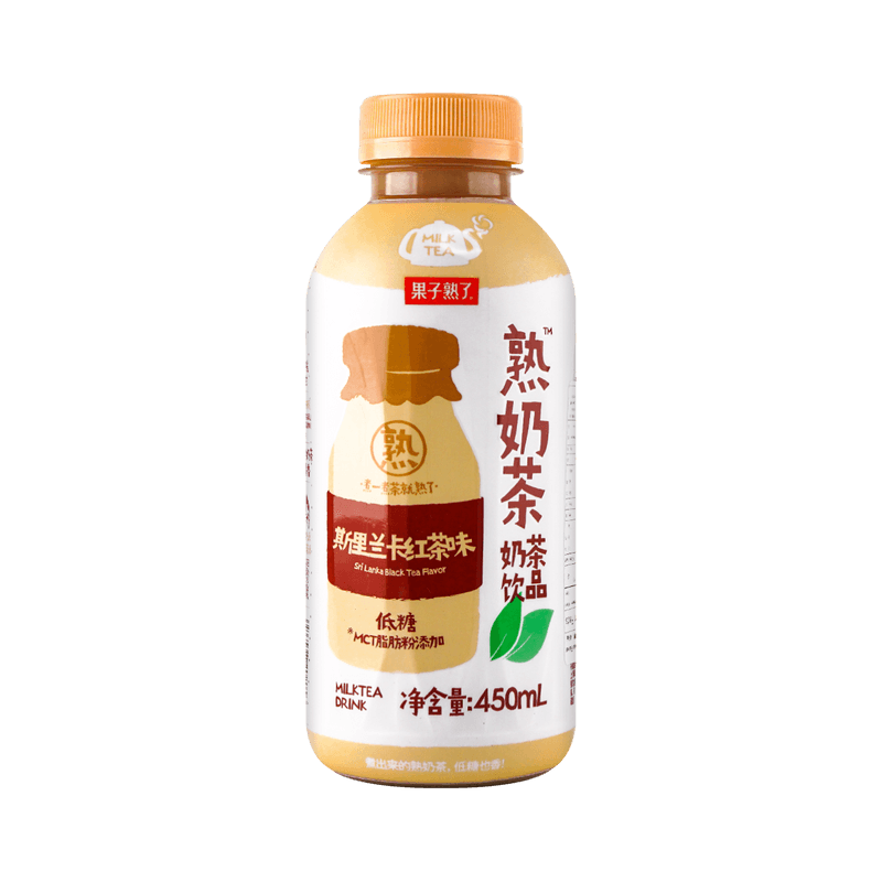 【自营】中国果子熟了 熟奶茶 斯里兰卡红茶风味 450ml 低糖奶茶 聚餐下午茶暖心奶茶饮料