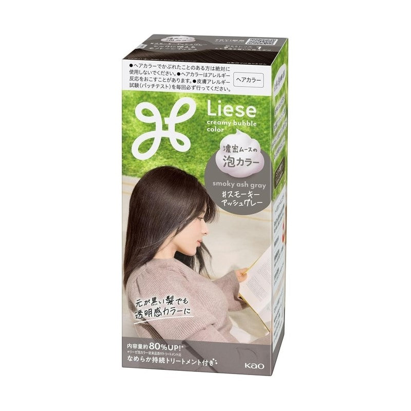 【自营】日本KAO花王 Liese 泡沫染发剂 烟熏灰 115ml 自己在家染 泡沫染植物染发膏
