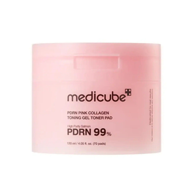 【自营】韩国MEDICUBE美蒂秋芙 三文鱼PDRN胶原蛋白凝胶棉片 70片 提亮肤色 湿敷棉