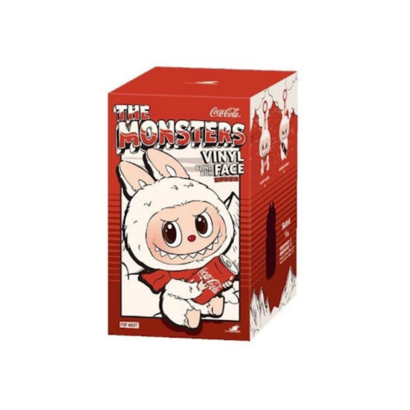 【自营】中国泡泡玛特 LABUBU THE MONSTERS可口可乐系列搪胶毛绒挂件 盲盒公仔 1个装
