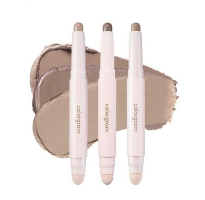 【自营】韩国COLORGRAM 双头修容笔 #03 Neutral Tone 中性色调 1.3g 珠光防水不晕染修容棒 – Beauty Corner