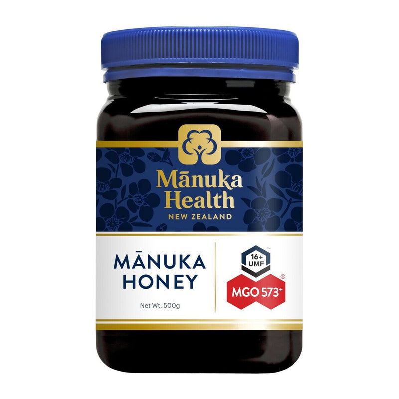 【自营】新西兰Manuka Health 蜜纽康 New Zealand 麦卢卡蜂蜜 MGO 573+ UMF 16+ 500g大瓶 天然野生蜂蜜 润喉养胃 蜜中瑰宝 深度养护