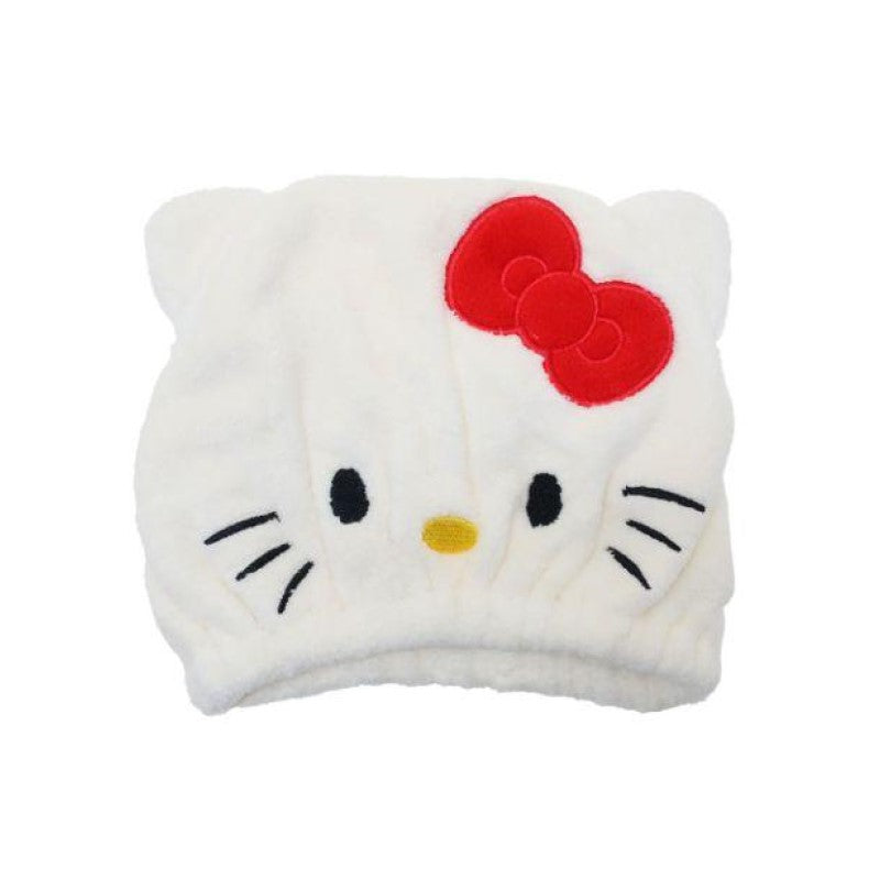 【自营】日本三丽鸥 可爱吉祥物毛绒干发帽 Hello Kitty款 1个装 吸水速干蓬松发帽