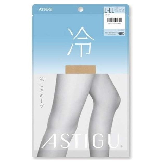 【自营】日本厚木ATSUGI 新版薄款丝袜 冷 素肌夏季COOL感连裤丝袜 纯米色(323) L~LL 臀围90-103 身高155cm-170cm