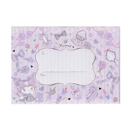 【自营】日本Sanrio三丽鸥 套装书信纸 库洛米款 卡通信纸8张 卡通信封4件 内含便签纸筒