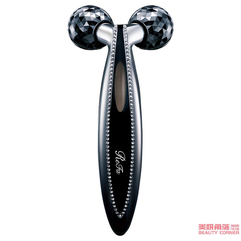 【自营】日本ReFa黎珐 Crystal CARAT FACE双球滚轮微电流面部按摩仪 奢华铂金水钻美容仪