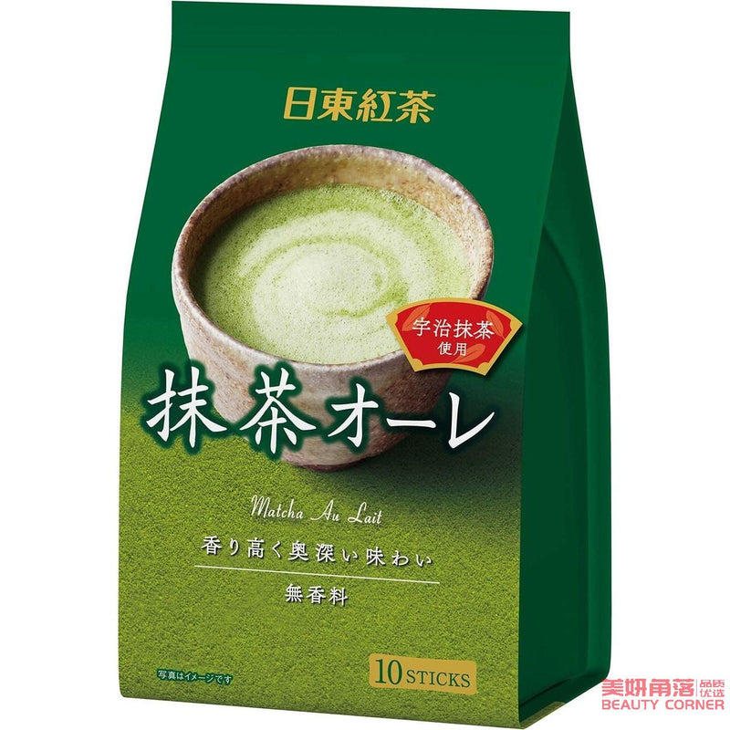 【自营】日本Nitto日东 红茶皇家醇香抹茶拿铁饮料 14g×10条 速溶奶茶冲饮