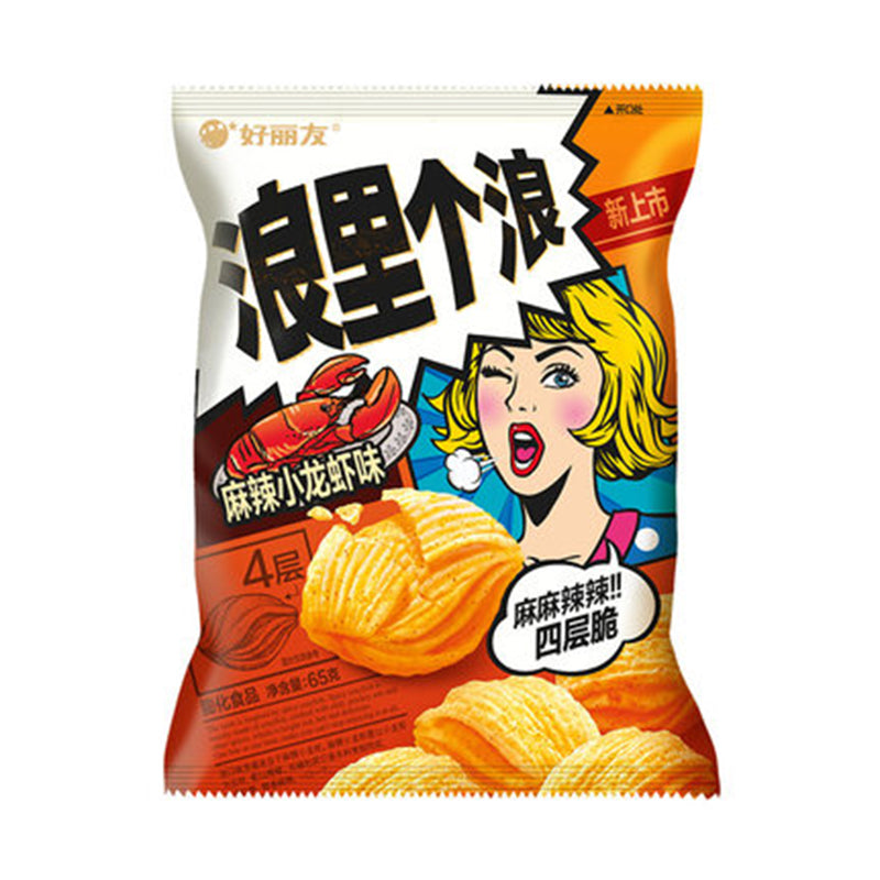 【自营】韩国ORION好丽友 浪里个浪 麻辣小龙虾味 65g 休闲零食