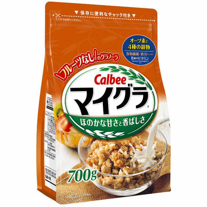 【自营】日本Calbee卡乐比 富果乐 原味甘甜芬芳麦片 700g/袋 大包装 限定款 加铁补血 早餐谷物冲饮燕麦片