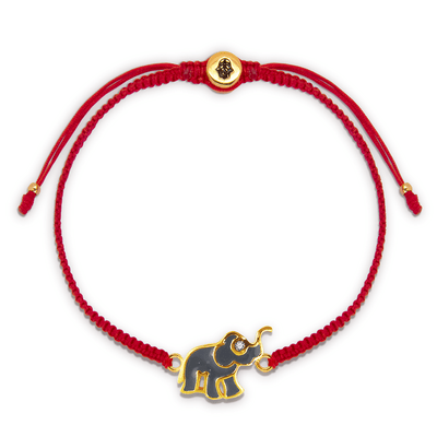 【自营】KARMA & LUCK 明智的未来 - 红绳神象吊饰手链