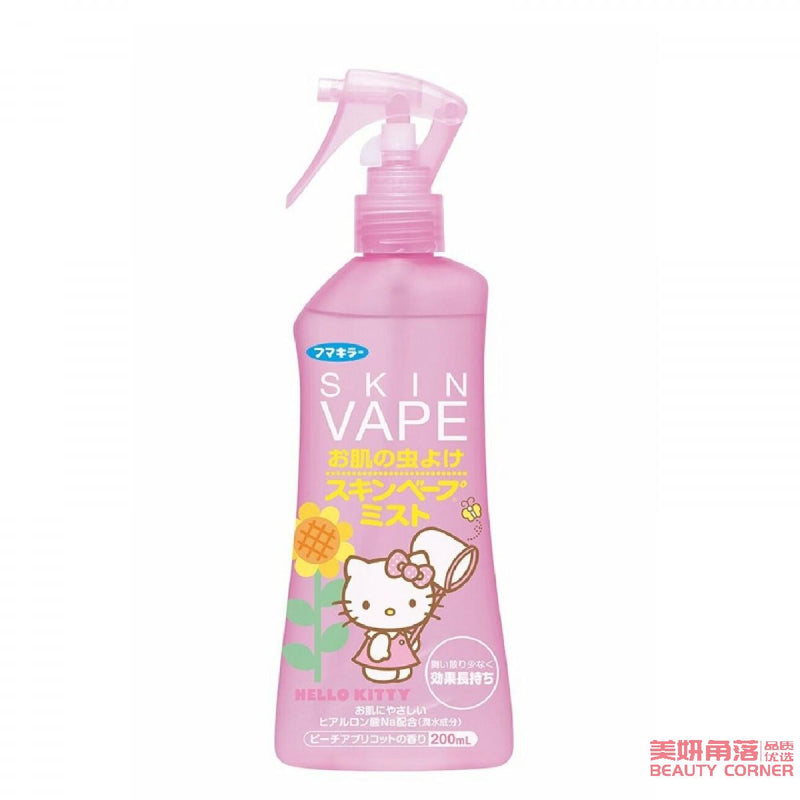 【自营】日本VAPE未来 防蚊驱蚊水液喷雾剂 200ml 儿童孕妇可用 粉瓶蜜桃红杏香
