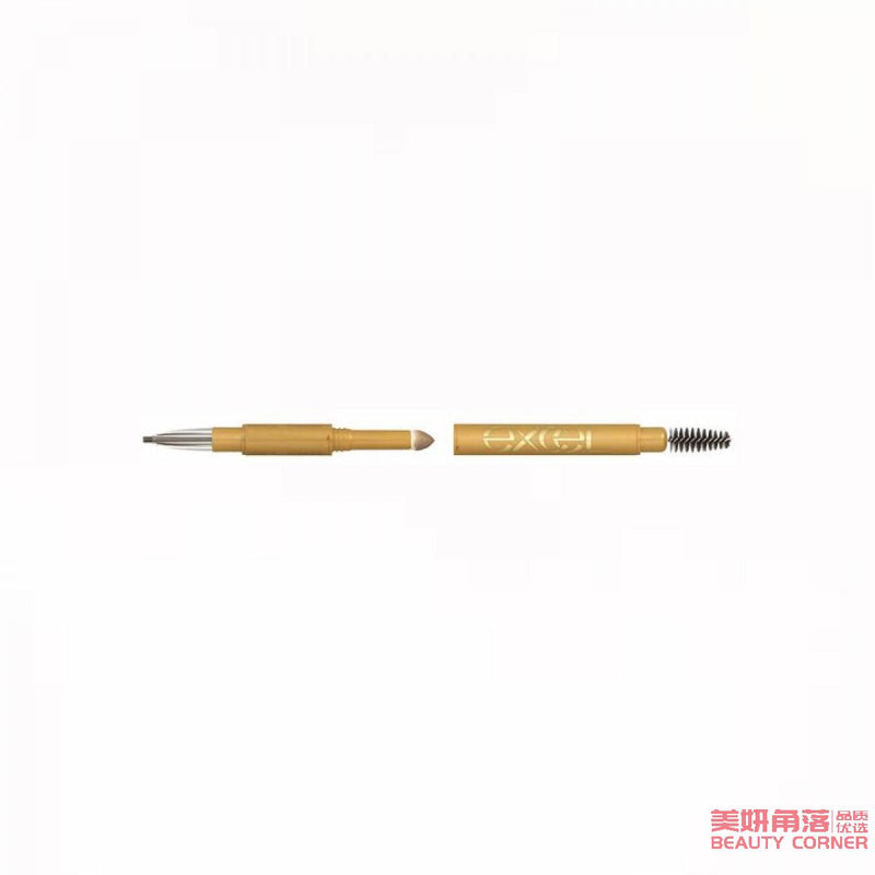 【自营】日本EXCEL 三合一极细拉线眉笔 PD11 杏桃棕 防水自然 初学者持久不脱色
