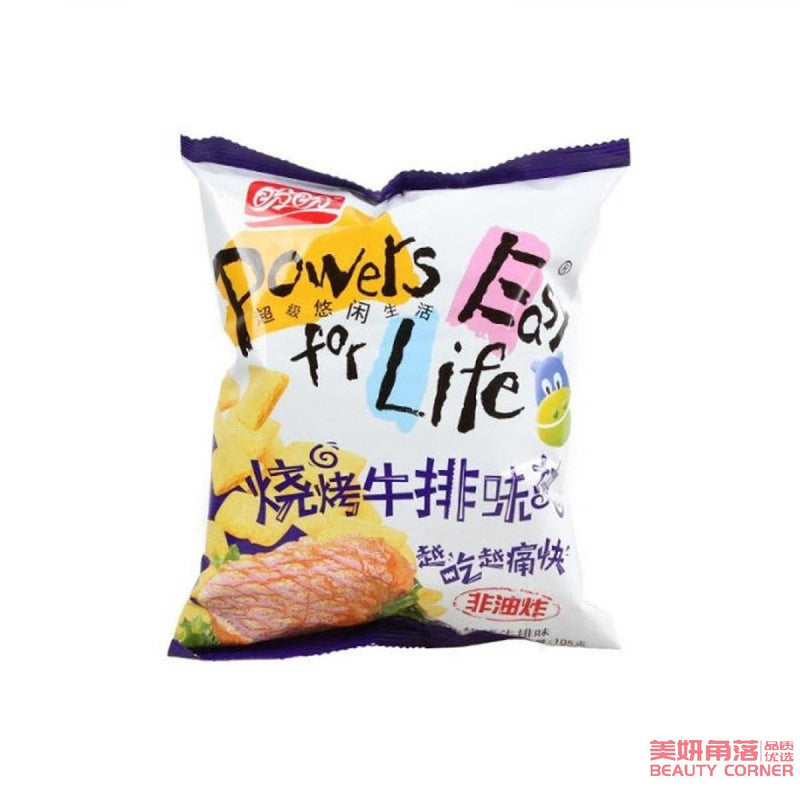 【自营】中国PANPAN盼盼 葱香鸡味块 烧烤牛排味块 105g 非油炸膨化食品