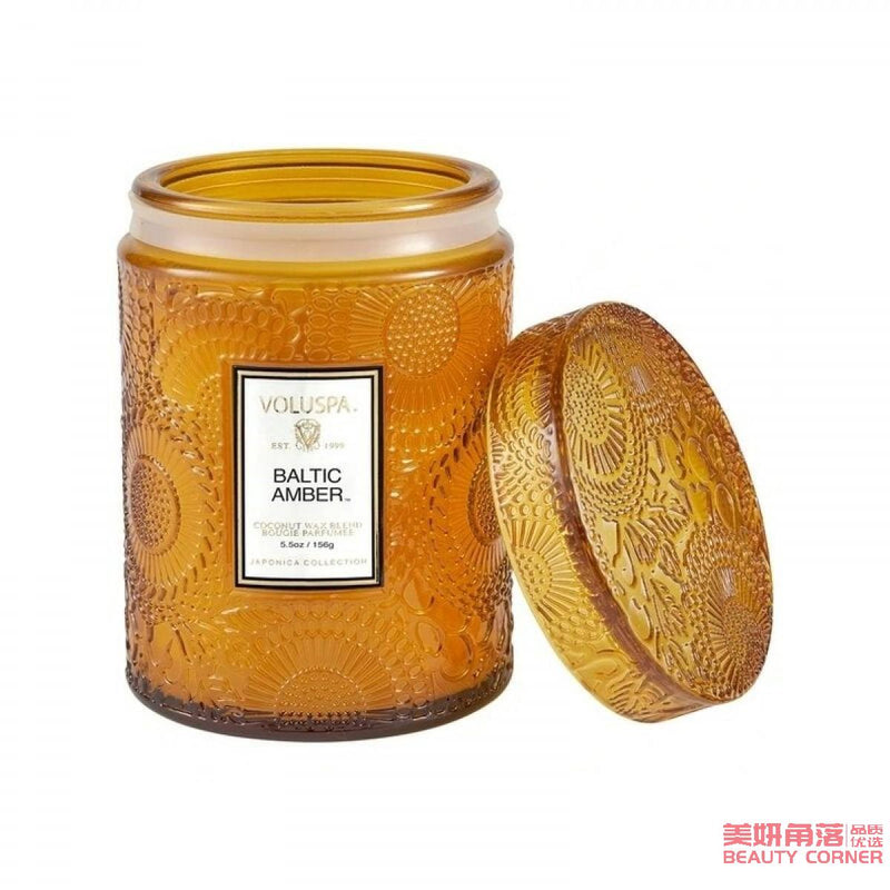 【自营】美国VOLUSPA 星空杯迷你大浮雕香薰蜡烛 156g 玻璃杯 BALTIC AMBER-波罗的海琥珀安神助眠 浪漫氛围 赠礼佳品