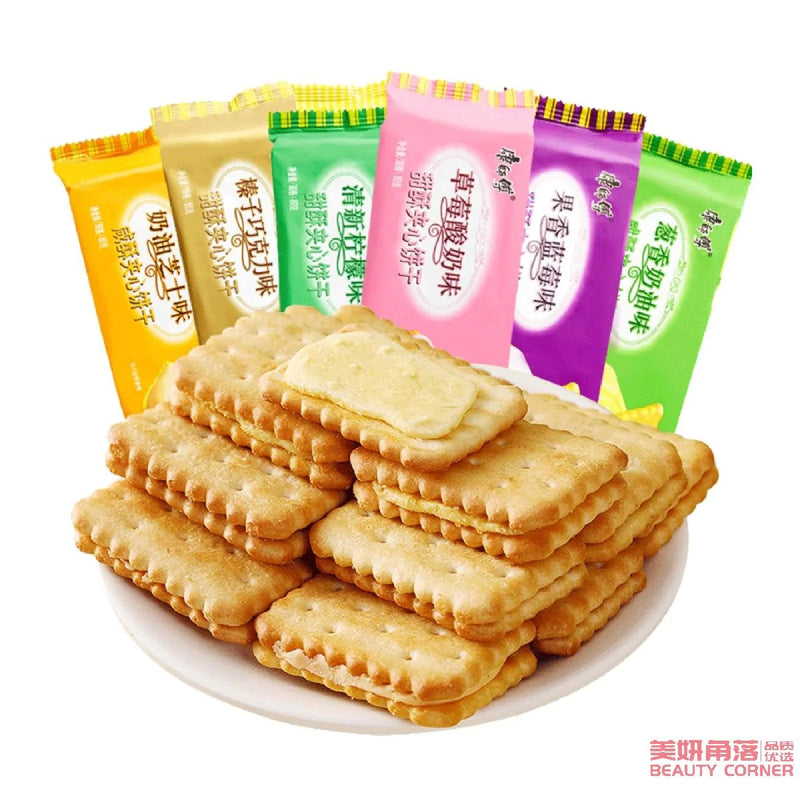 【自营】中国MASTER KONG康师傅 甜酥 咸酥 慕斯夹心饼干 80克装 甜酥 清新柠檬味