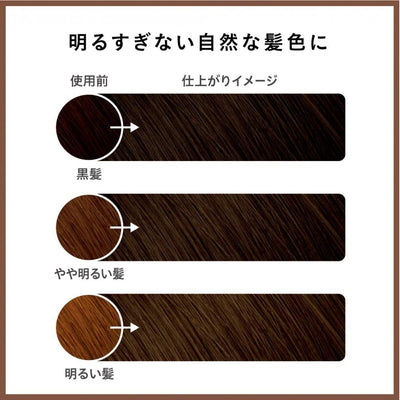 【自营】日本KAO花王 LIESE男士泡沫染发剂 NATURAL BROWN 自然棕色