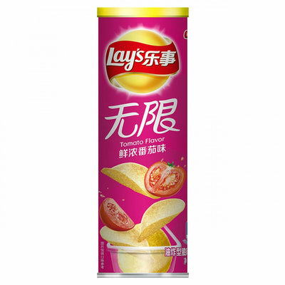 【自营】中国百事LAY'S乐事 薯片 无限鲜浓番茄味 90g/罐