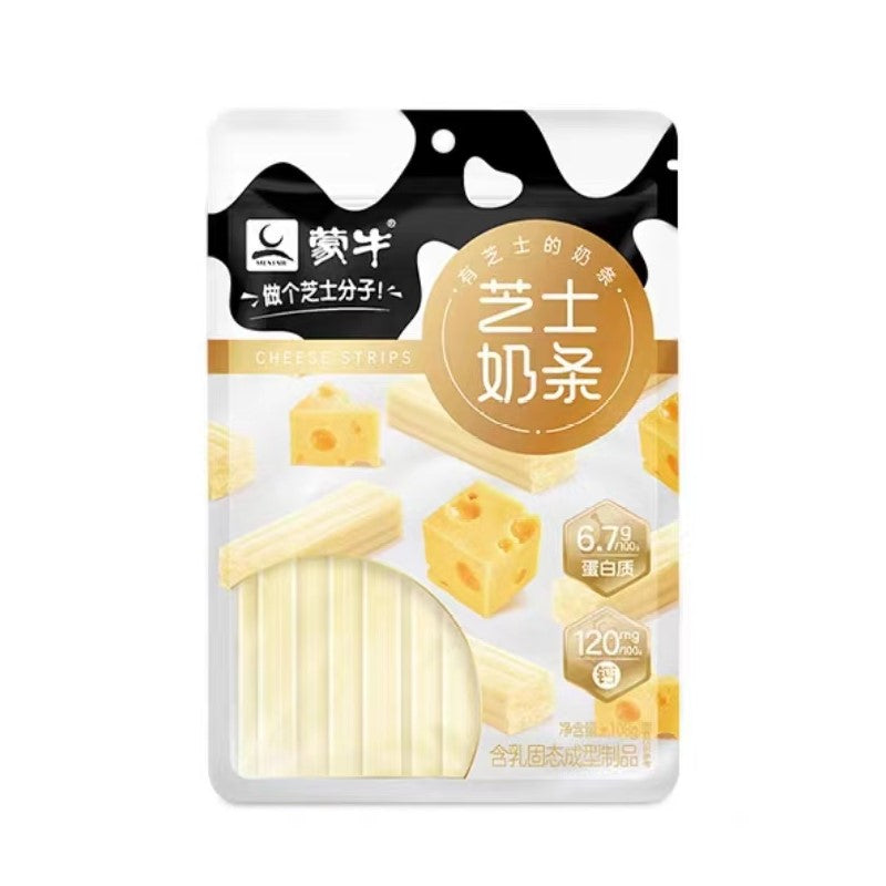 【自营】中国MENGNIU蒙牛 芝士奶条 原味 108g 内蒙古干吃牛奶棒软奶酪儿童零食奶酪条