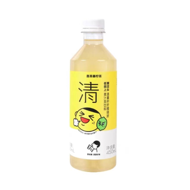 【自营】中国喜茶 暴柠茶 清暴柠柠檬绿妍茶饮料 450ml 果茶饮品