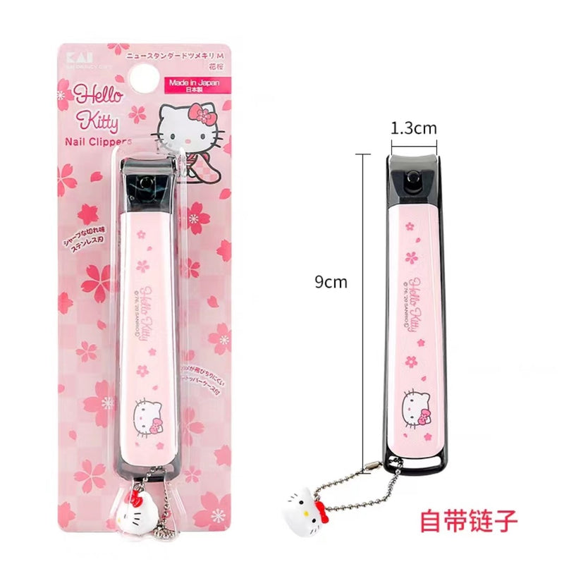 【自营】日本KAI贝印 Hello Kitty 带挂件指甲钳 1支装 Hello Kitty 粉色樱花 成人款